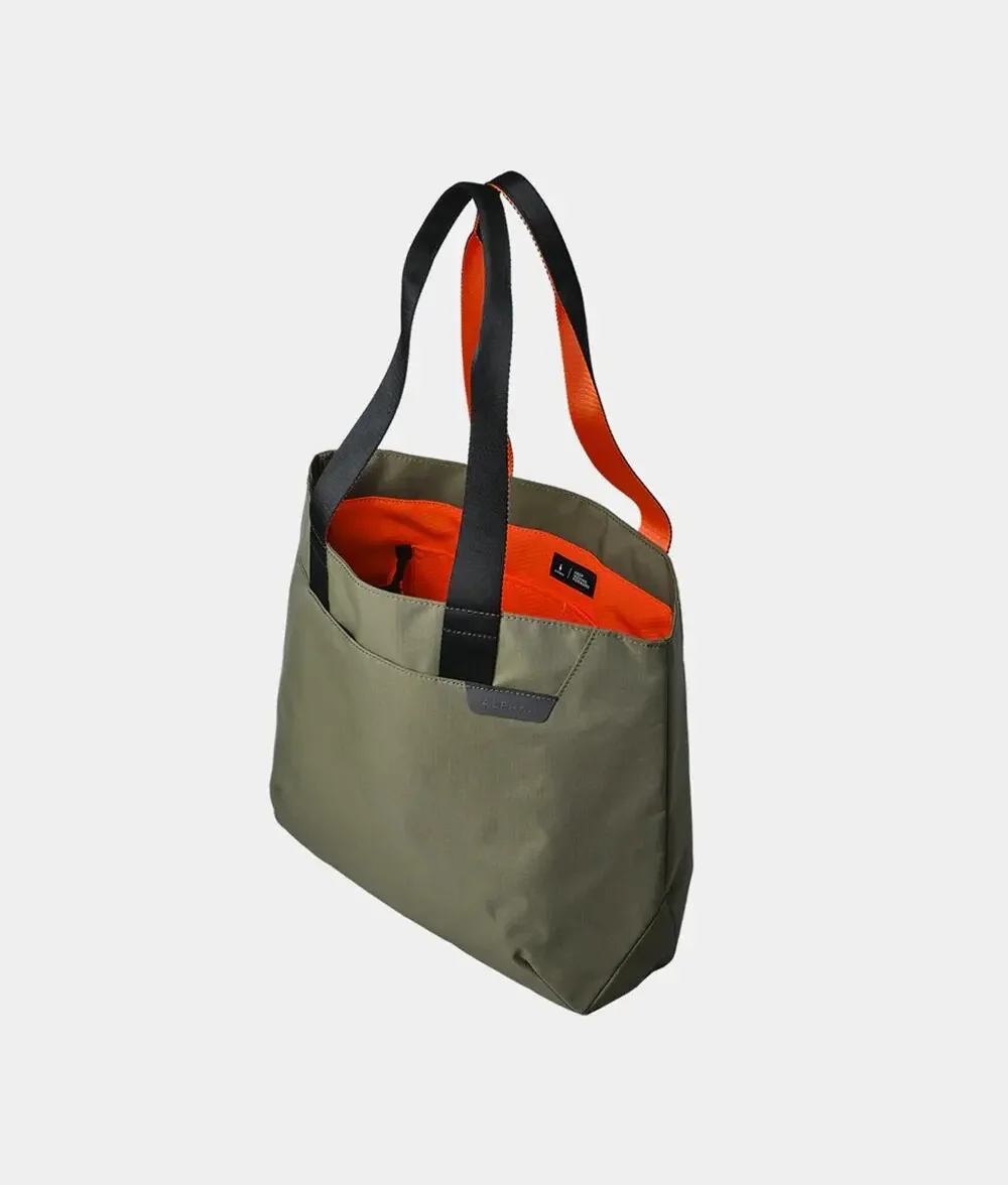 NWT Alpaka Elements Travel Shopping Tote Medium Green/Orange | Axoflux 210D
